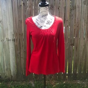 Red Talbots long sleeve top